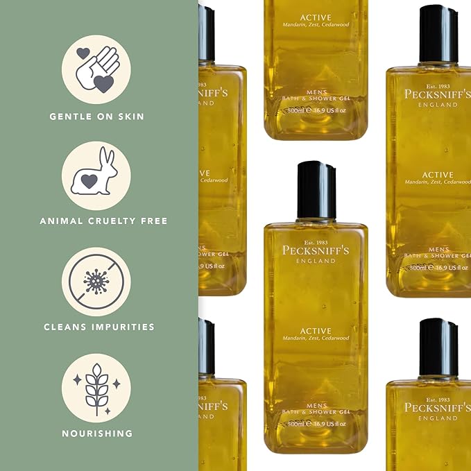 Pecksniff's 500ml Bath &amp Shower Gel (MENS) Active