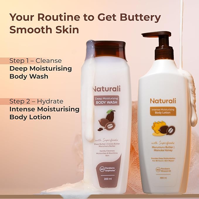 Deep Moisturising Body Wash With Shea Butter Cocoa Butter &amp Murumuru Butter 200ml