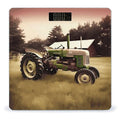 Old Tractor Photo Farm Scale with LCD Precision Weighing Scales Sturdy Tempered Glass Weight Scales Easy-to-Read Anti-Slip Weight Digital Bathroom Scale for Daily