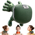 Neck and Shoulder Massager with Fingers &amp Heat - for Pain Relief Deep Tissue Real Touch Portable Electric Bionic Hand Shiatsu Cervical Head &amp Back Massager Pillow for Muscle Relaxation Gifts