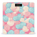 Cotton Candy Bathroom Scale Rounded Smart Scale for Body Weight Automatic Power On/Off Weight Scales Accurate Bathroom Digital Scales for Pet Home Bedroom Kitchen