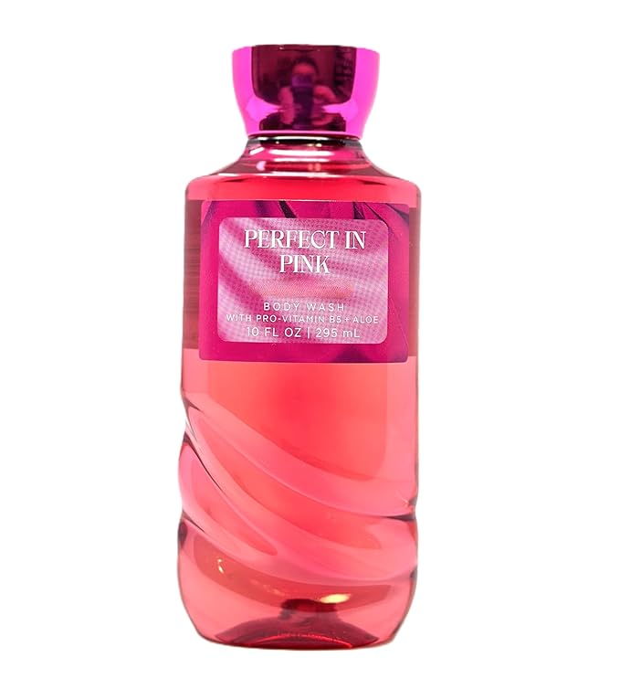 Bath and Body Perfect in Pink Body Wash 10 fl oz / 295 mL Fragrance notes: vibrant cherries pink camellia and whipped almond crème