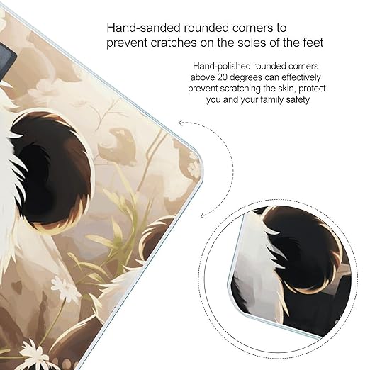 Cute Panda Animal Scale for Body Weight Accurate Digital Bathroom Scale Toughened Glass High Precision Scales Smart Weight Scales with Large LCD Backlight Display Weighing Machine