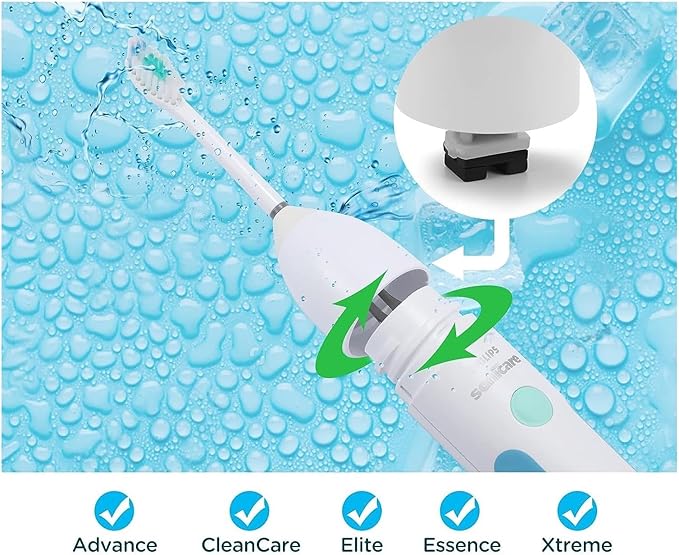 Replacement Electric Toothbrush Heads Compatible For Philips Sonicare E-Series HX7001 HX7022 HX-7002 HX7002 HX9500 HX9552 HX9553 HX9562(5pcs)