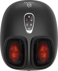 COMFIER Heated Foot Massager for Neuropathy Pain Plantar Fasciitis Electric Feet Massager with Heat Compression Vibration Shiatsu Deep Tissue Relief Foot Heater Massager Large Size 14 for Men
