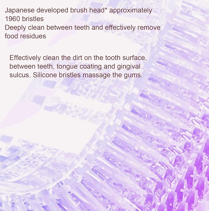 VIDECOR U Shaped Electric Toothbrush Silicone Brush Head Toothbrush for Teeth Whitening Cleaning Oral Care Toothbrush for AdultD