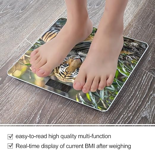 Big Tiger Scale for Body Weight Smart Scales Digital Bathroom Scale High Precision Weighing Scales with Large Display Weighing Machine for People