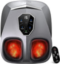 KING RELAX Shiatsu Foot Massager with Heat 2026 Upgraded Deep Kneading &amp Squeeze Massage for Plantar Fasciitis Modern Sculpted Design Fits Up to Size 14 FSA Eligible HSA Store Mothers Day Gif