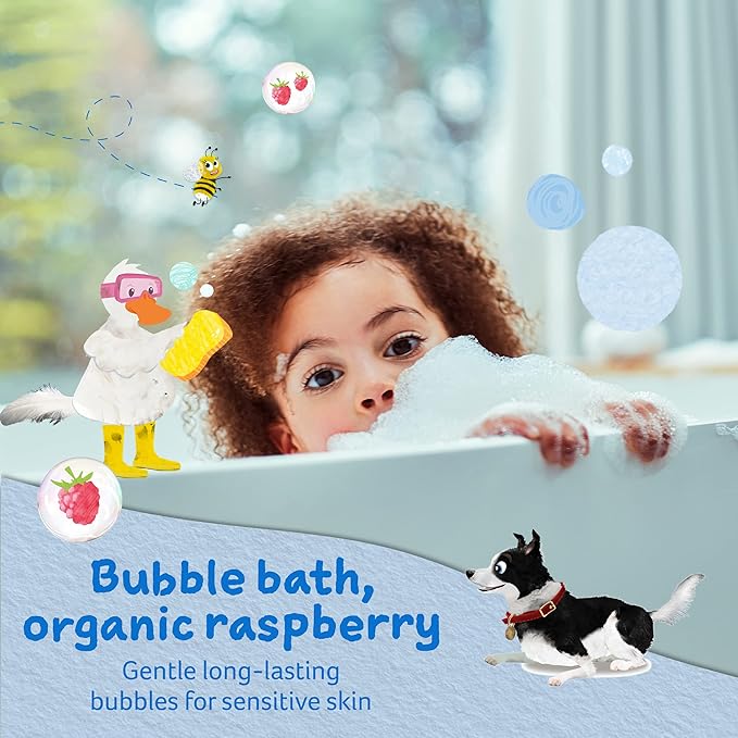 Childs Farm - Children's Bubble Bath Gently Cleanses Sensitive Skin Organic Raspberry 250ml
