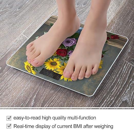 Farm Sunflower Scale for Body Weight Digital Bathroom Scale Accurate Smart Weight Scales with Large Display Weighing Machine High Precision Scales