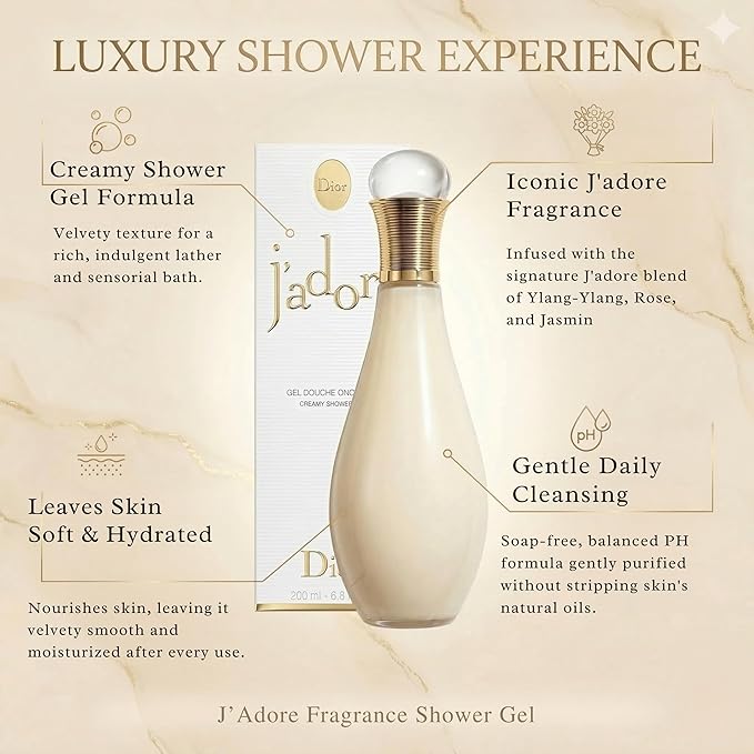 JAdore Creamy Shower Gel 200ml/6.8oz