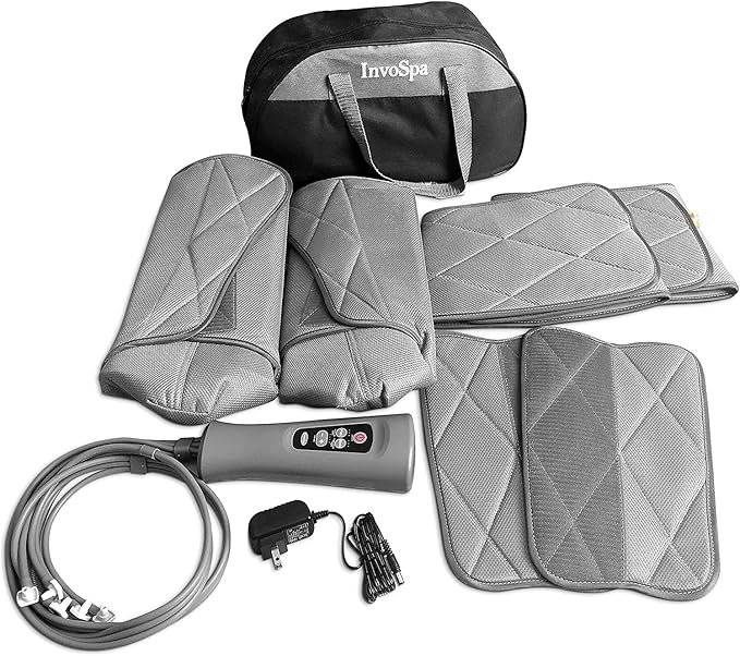Leg Massager for Circulation - Foot and Calf Massager Air Compression Leg Wraps Massage Boots Machine for Home Use Leg Massage - scd Machine for Calf Thigh and Foot Massager FSA or HSA Eligible