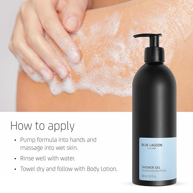 Blue Lagoon Skin Science - Shower Gel - Revitalizing Body Wash - Bioactive Blue Lagoon Seawater - Lightweight Gel Texture - Soft Ethereal Fragrance - Responsibly Sourced Ingredients - 500ML