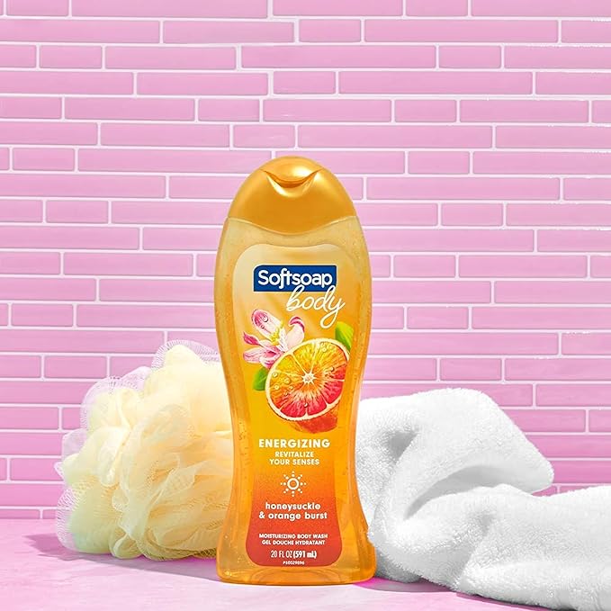 Softsoap Body WashHoneysuckle &amp Orange Burst Body Wash20 Ounce(Pack of 8)