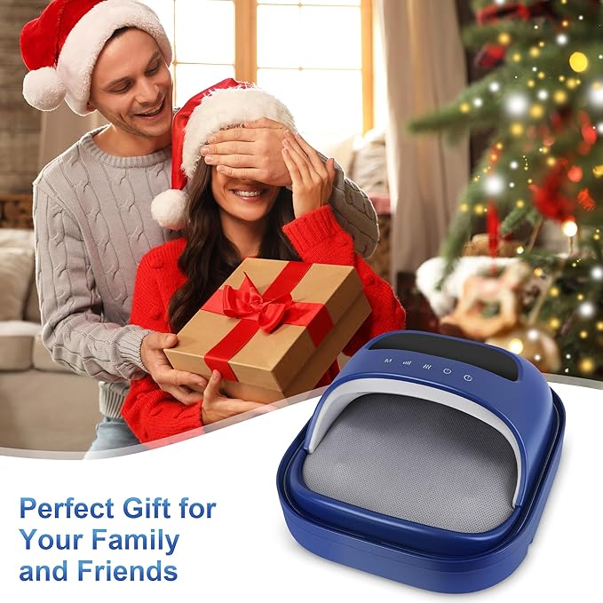 H&ampB Luxuries Shiatsu Foot Massager for Foot Pain Relief Electric Heated Foot Massager Deep Tissue Kneading Feet Forefoot Massage Machine Compression Ideal for Men Women Parents and The Elderl