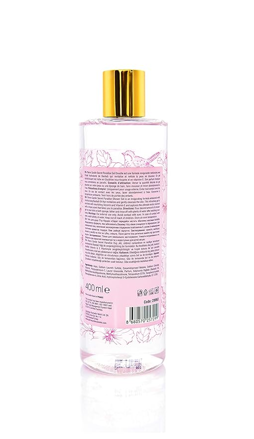 Natural Moisturizing Shower Gel Body Wash Women - Men Body wash (Secret Paradise 13.5 oz / 400 ml)