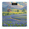 Texas Bluebonnets Scenery Bathroom Scale for Body Weight with High Precision Large LCD Backlight Display Digital Weighing Scale with BMI Capacity Up to 180kg