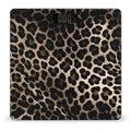 Black Leopard Print Bathroom Scale for Body Weight LCD Display Digital Bathroom Scale Tempered Glass Bathroom Weight Scales Fashion Smart Scales for Home Bedroom 400 Lb