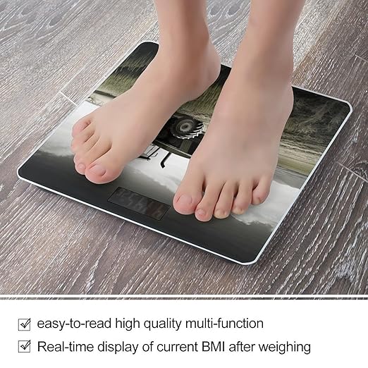 Tractor Agriculture Tranquil Bathroom Scale for Body Weight Bathroom Weighing Scale with Backlit LCD Display Highly Accurate Measures Weight Up to 180kg