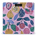 Digital Bathroom Scale for Body Weight Scale with Bright LCD Display High Accuracy Step-On Technology Auto On/Off Tropical Fruit Pattern Digital Scales 400 Lbs /180kg