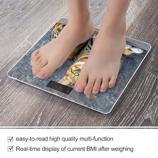 Cat Scale for Body Weight Smart Scales Digital Bathroom Scale High Precision Weighing Scales with Large Display Weighing Machine for People