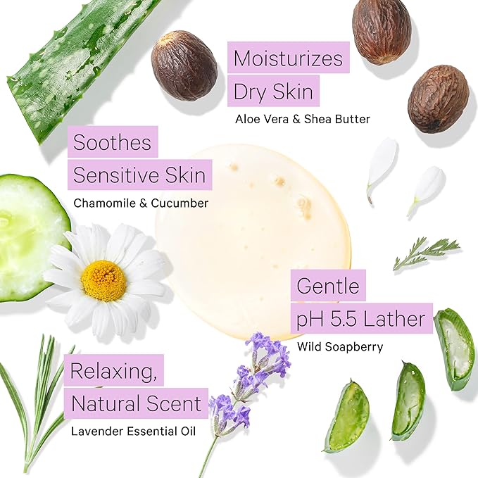 Tree To Tub Citrus and Lavender Body Wash for Dry Skin &amp Sensitive Skin - pH Balanced Moisturizing Body Wash Hydrating Sulfate Free Body Soap for Women &amp Men w/Organic Shea Butter Aloe Vera