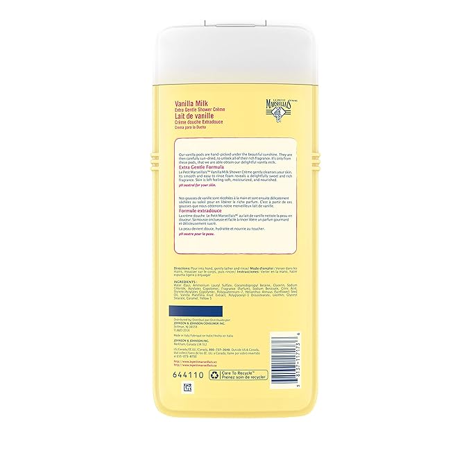 Le Petit Marseillais Extra Gentle Shower Cream Vanilla Milk 22 Fluid Ounce