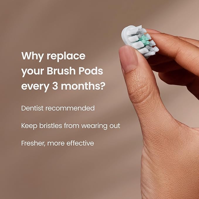 quip Ultra Brush Pod Refill Heads - 4 Pack - Verified quip Brush Head Refills for Sonic Electric Toothbrushes - Soft Bristles Compact - Last 3 Months Each - White