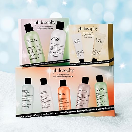 philosophy scent-sational hydrating bath &amp shower gels - efficiently cleanses soothes &amp comforts dry skin - vegan &amp cruelty free formula