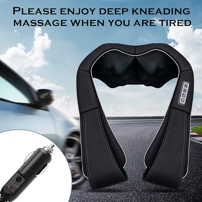 VIKTOR JURGEN Mothers Day Gifts for Mom Wife Women &amp Her Shiatsu Neck and Shoulder Massager with Heat Deep Tissue Kneading Sports Recovery Massagers for Back Relaxation Gifts for Husband Him