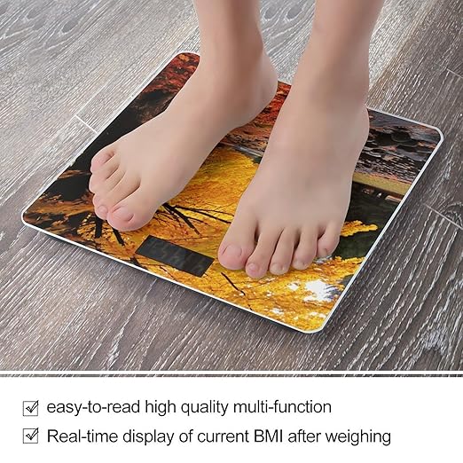 Fall Colors Scale for Body Weight Digital Bathroom Scale Accurate Smart Weight Scales with Large Display Weighing Machine High Precision Scales