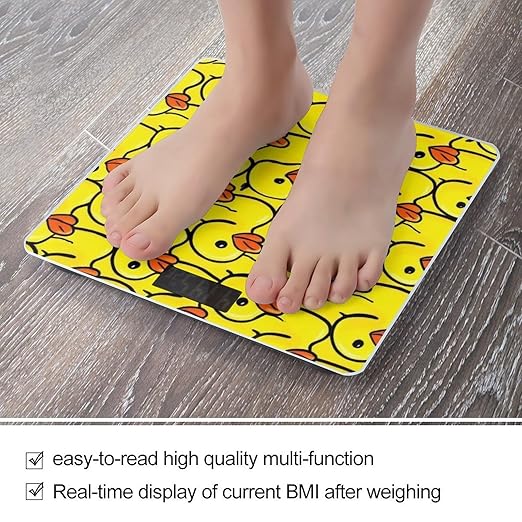 Women's Fashion Automatic Switch Digital Bathroom Weighing Scale Smart Scale Rubber Duck
