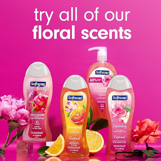 Softsoap Body WashHoneysuckle &amp Orange Burst Body Wash20 Ounce(Pack of 8)