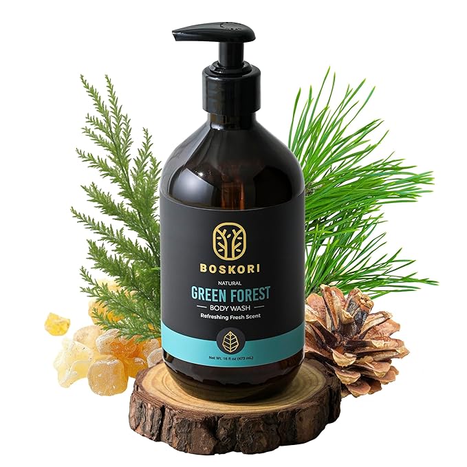 Cedar Essence Body Wash for Men – Gentle Daily Cleanser with Natural Cedarwood &amp Herbal Extracts Plant-Derived Hydration No Harsh Chemicals Refreshing Wood Aroma – Made in Taiwan 16 fl oz