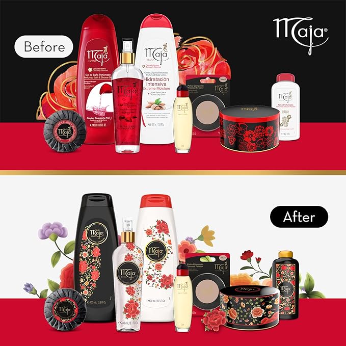 Maja Cologne Oriental Fragrance 1.7 Oz Bath and Shower Gel Body Wash 13.5 Oz Bundle