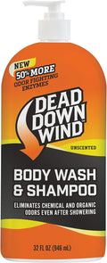 Dead Down Wind Body &amp Hair Soap 32 oz Pump Top - Unscented - Hunting Scent Eliminators