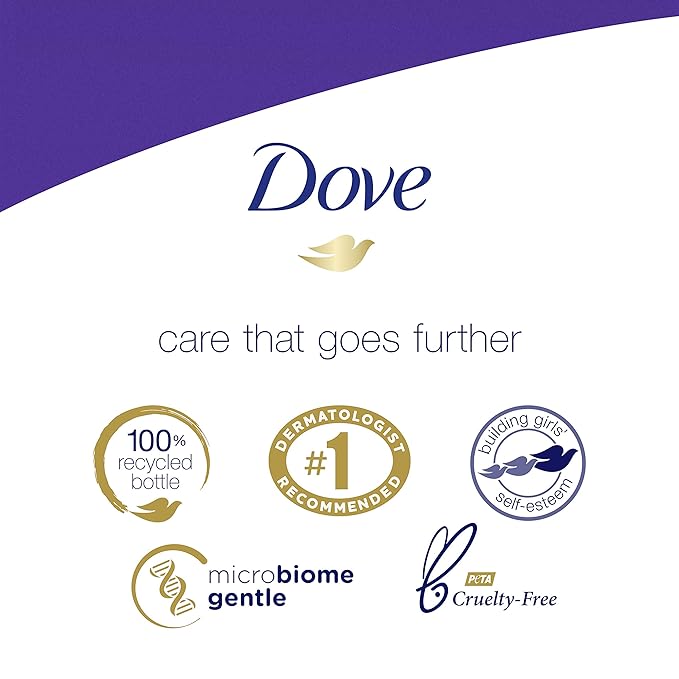 Dove Relaxing Body Wash Pump Calms &amp Comforts Skin Lavender Oil and Chamomile Effectively Washes Away Bacteria While Nourishing Your Skin 34 oz 3 Count