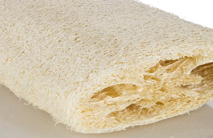 1.7 oz Single Foamer Pump Shower Gel Bottle with 12 Pack Natural Loofah Body Scrub (5 inches)