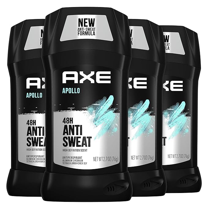 AXE Body Wash Apollo 4 Count for Long Lasting Freshness Sage &amp Cedarwood Men's Body Wash &amp Apollo Antiperspirant Deodorant Stick For Men Sage &amp Cedarwood 48 Hr