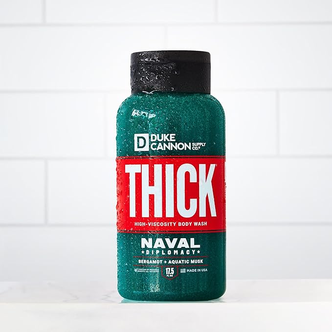 Duke Cannon Supply Co. THICK High-Viscosity Body Wash for Men - Smells Like Naval Supremacy 17.5 Fl Oz 3PACK