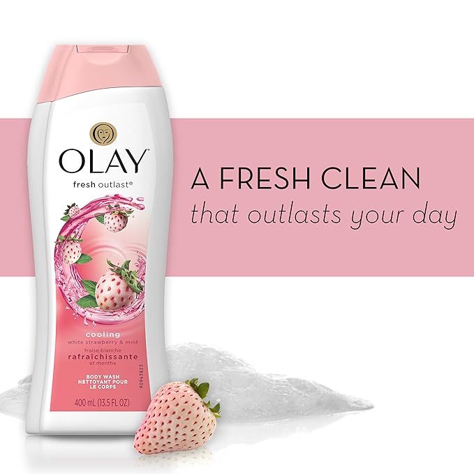 Olay Fresh Outlast Body Wash - Cooling White Strawberry &amp Mint - 13.5 oz