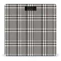 Gray Plaid Lines Bathroom Scale for Body Weight LCD Display Digital Bathroom Scale Tempered Glass Bathroom Weight Scales Fashion Smart Scales for Home Bedroom 400 Lb
