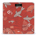 Red Sea Animal Scale for Body Weight Anti-Slip Tempered Glass Digital Bathroom Scales Clear LCD Display Weighing Scale Safe Rounded Corners Smart Scales