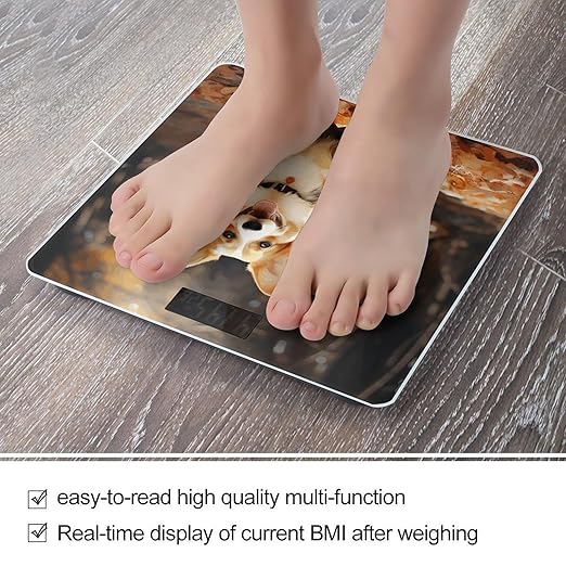 Corgi Dog Scale for Body Weight Digital Bathroom Scale Accurate Smart Weight Scales with Large Display Weighing Machine High Precision Scales