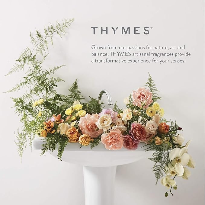 Thymes Body Wash with Pump - Liquid Soap for Bath and Shower - Body Soap - Skin Care - Scented Soap with Notes of Rose Peony Jasmine Clementine Black Currant &amp Vanilla (Kimono Rose 9.25 fl o