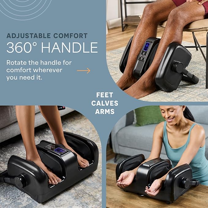LifePro Foot Massager with Heat - SoleSerene Shiatsu Foot and Calf Massager Electric Machine with Remote Control for Feet Ankles and Arms (Renewed)