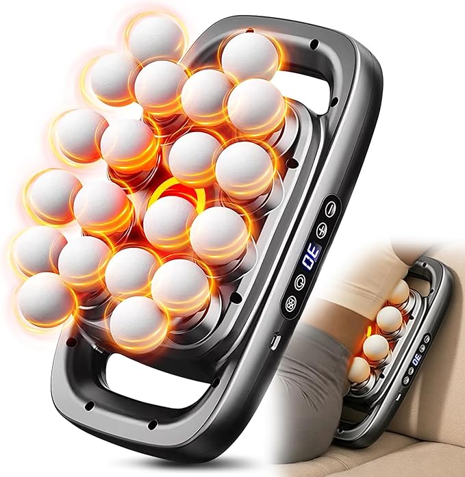 20-Head Massage Gun SetDeep Tissue Massage for Muscle Pain ReliefHigh-Power Electric Massager Gun with 3 Modes30 LevelsQuiet Handheld Body Massage Tool for BackLegsWaistArmsRecovery