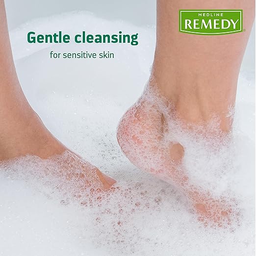 Medline Remedy Essentials Shampoo and Body Wash (8 fl oz) 48 Count Kiwi Mango Scent Full Body Cleanser with Aloe For Adults &amp Elderly Easy Rinse Gel for Bath Shower or Bedside Bathing