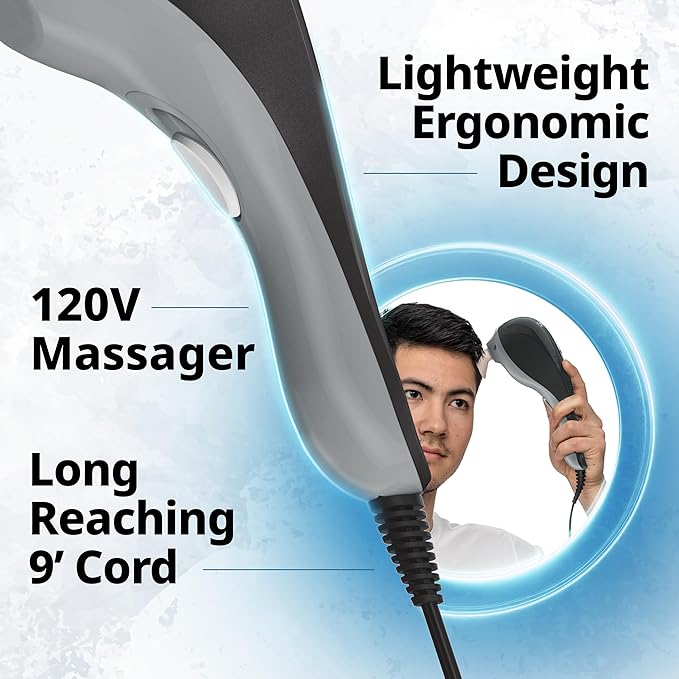 Wahl Gentle Vibration Massager that Relieves Pain &amp Pressure on the Face Neck and Head w/ 4 Attachment Heads and 2 Massaging Speeds to Increase Blood Circulation FSA Eligible - 4259