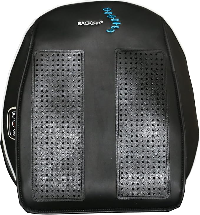 Shiatsu Massage Pad with Heat - Deep Kneading Back &amp Neck Massager Cushion for Pain Relief - Transform Any Chair into a Personal Massage Therapist